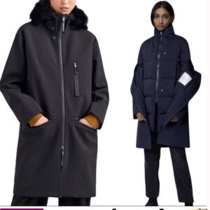 The Arrivals Women’s Halstrom 3 In 1 Down Parka In Black Size XS Shearling Trim